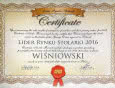 WIŚNIOWSKI Liderem Rynku Stolarki 2016